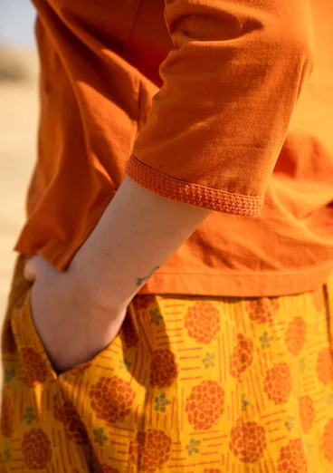 Top "Daisy" i ekologisk bomull - henna
