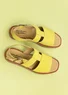 Sandal i nubuck (limegrön 42)