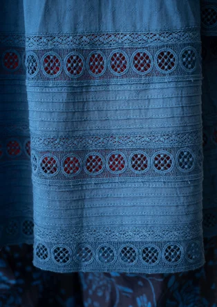 Tunika "Haiku" i ekologisk bomull - mild indigo