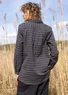 Vävd skjorta "Wavy" i ekologisk bomull (svart L)