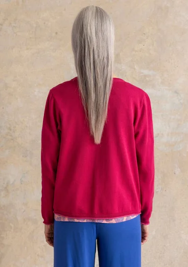 Kofta "Esme" i ekologisk/återvunnen bomull - cyklamen