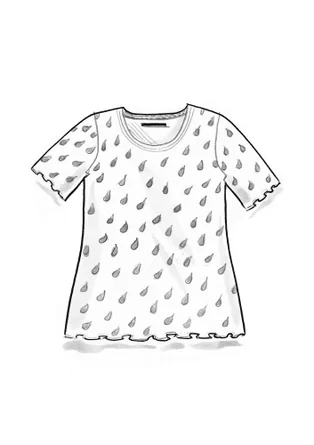 Top "Drop" i ekologisk bomull - oblekt