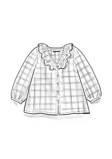 Vävd blus "Juliette" i viskos - ljus persika