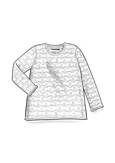 Bästiströja ”Celia” i återvunnen bomull - mörk jaspis