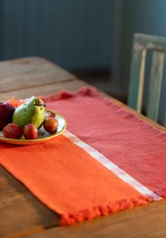 Bordstablett "Ira" i ekologisk bomull - koppar