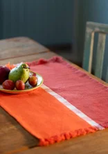 Bordstablett "Ira" i ekologisk bomull - koppar