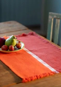 Bordstablett "Ira" i ekologisk bomull - koppar