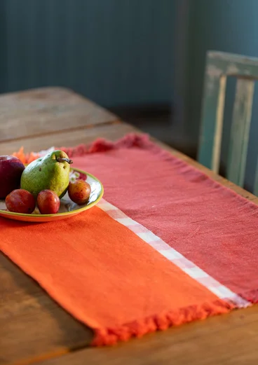 Bordstablett "Ira" i ekologisk bomull - koppar