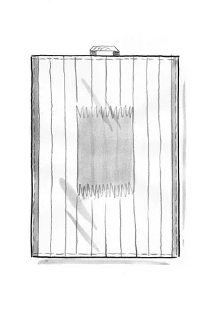 Kökshandduk "Ira" i ekologisk bomull - briljantblå