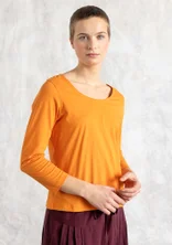 Trikåtop i ekologisk bomull - physalis