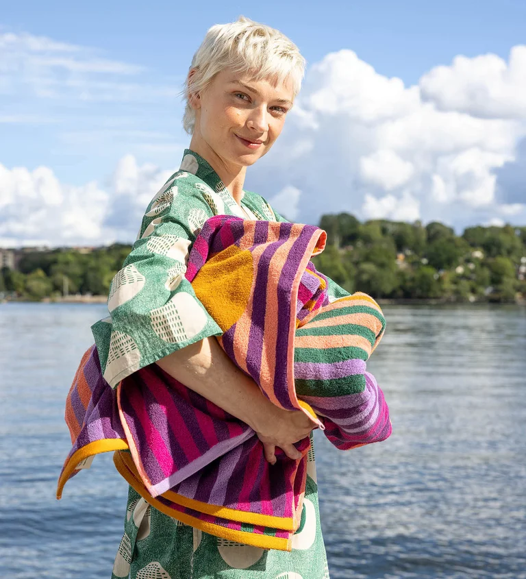 “Eclipse” kimono in organic cotton