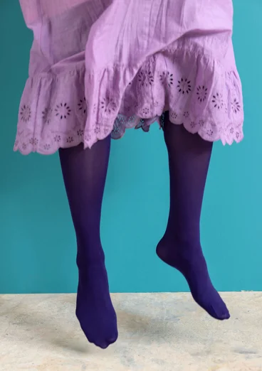 Enfärgade strumpbyxor i återvunnen polyamid - natthimmel