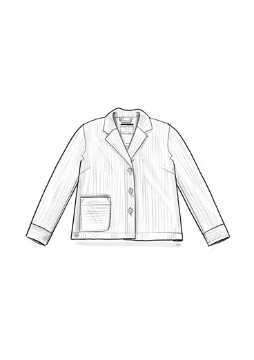 Manchesterjacka "Rime" i ekologisk bomull - svart