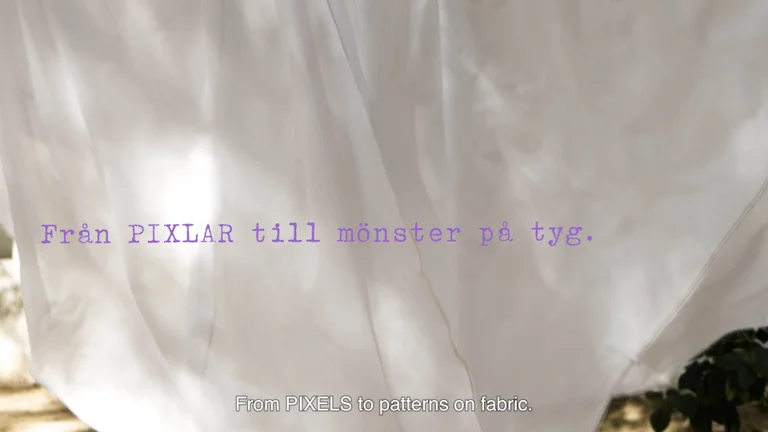 From pixels to patterns in fabric