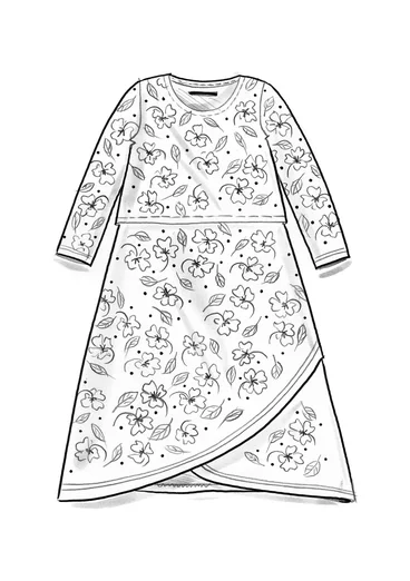 Trikåklänning "Hibiscus" i lyocell/elastan - svart