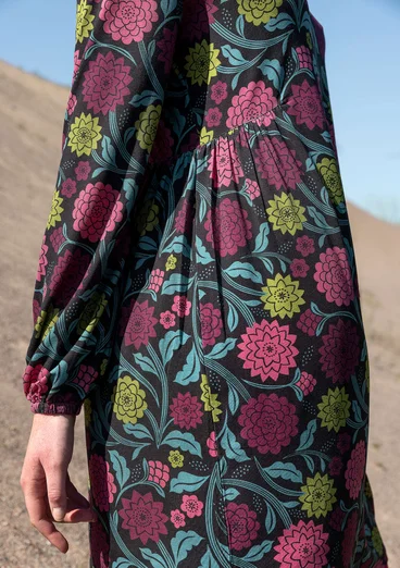 Trikåklänning "Pink Moon" i lyocell/elastan - svart