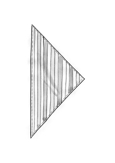 Sjal "Akira" i ekologisk bomull - ljus indigo