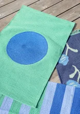 Mattstump "Sun" i ekologisk bomull - malakit