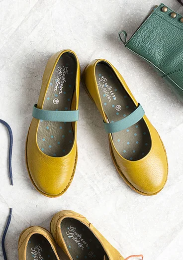 Ballerinasko i nappa - oliv