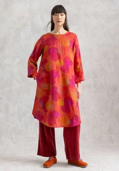 Vävd klänning "Fizz" i lin/modal - gnejs