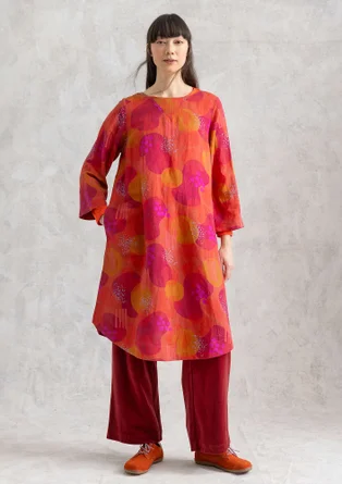 Vävd klänning "Fizz" i lin/modal - gnejs