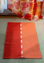 Matta "Meera" i ekologisk bomull - koppar