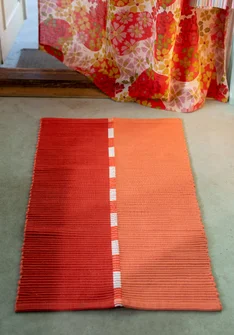 Matta "Meera" i ekologisk bomull - koppar