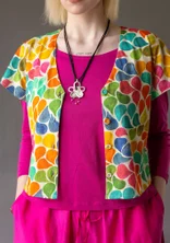 Trikåtop "Petite" i ekologisk bomull - flerfärgad