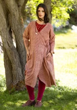 Vävd klänning ”Rose hip” i ekologisk bomull - henna