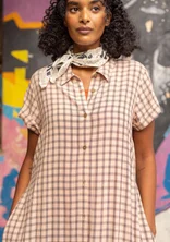 Vävd klänning "Juliette" i viskos - ljus persika