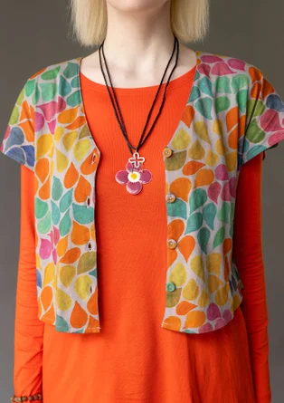 Trikåtop "Petite" i ekologisk bomull - duvgrå