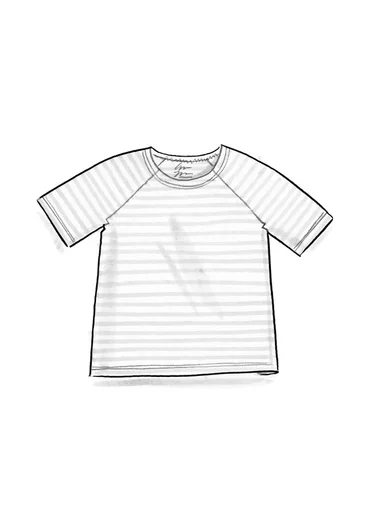 Basrands T-shirt i ekologisk bomull - cyklamen/körsbärsblom