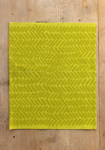 Bordstablett "Play" i ekologisk bomull - limegrön