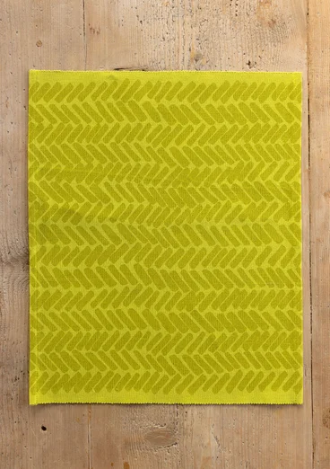 Bordstablett "Play" i ekologisk bomull - limegrön