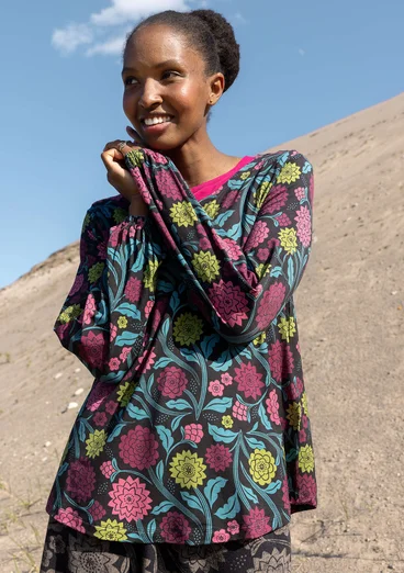 Top "Pink Moon" i lyocell/elastan - svart