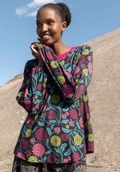 Top "Pink Moon" i lyocell/elastan - svart