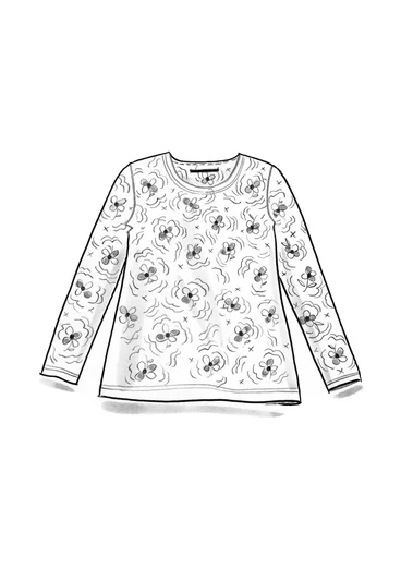 Top " Amandine" i ekologisk bomull/modal - svart