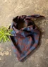 Blommig scarf "Bloom" i ekologisk bomull (purpur En storlek)