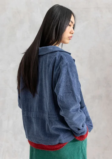 Manchesterjacka "Rime" i ekologisk bomull - indigo