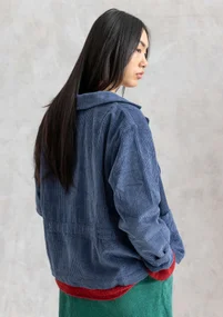 Manchesterjacka "Rime" i ekologisk bomull - indigo