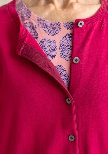 Kofta "Esme" i ekologisk/återvunnen bomull - cyklamen