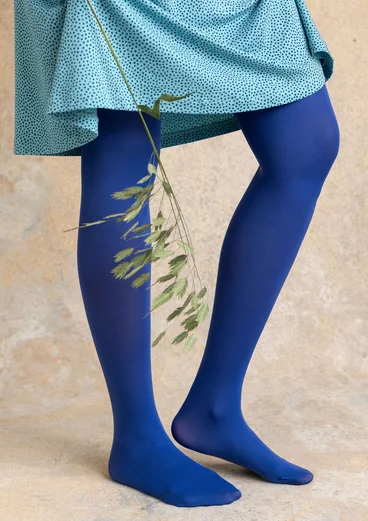 Enfärgade strumpbyxor i återvunnen polyamid - lupin