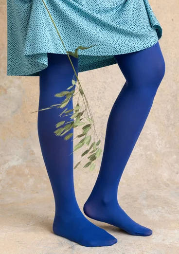 Enfärgade strumpbyxor i återvunnen polyamid - lupin