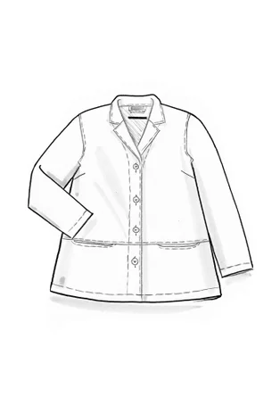 Vävd jacka ”Esme” i bomull/lin - ekollon