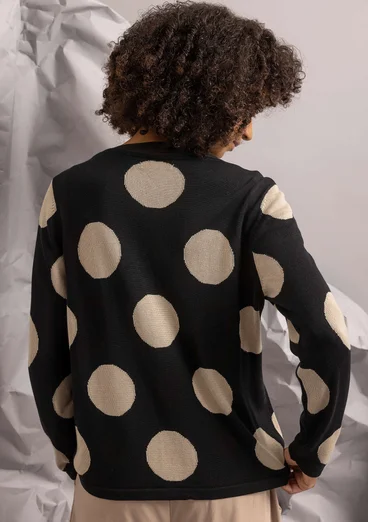 Kofta "Ina" i ekologisk bomull/lyocell - svart