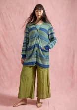 Långkofta "Andromeda" i ekologisk/återvunnen bomull - ljus indigo