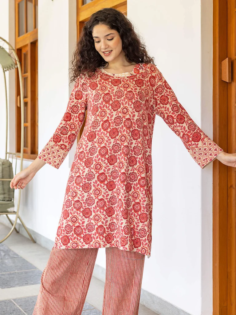 “Heera” knit tunic in organic cotton