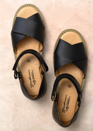 Sandal i nappa - svart