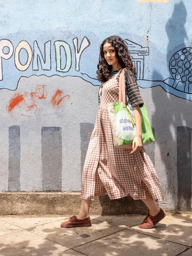 “Juliette” woven sleeveless dress in viscose