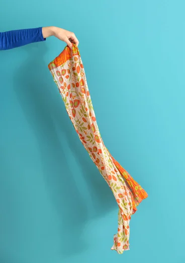 Sjal ”Sally” i ekologisk bomull - grapefrukt